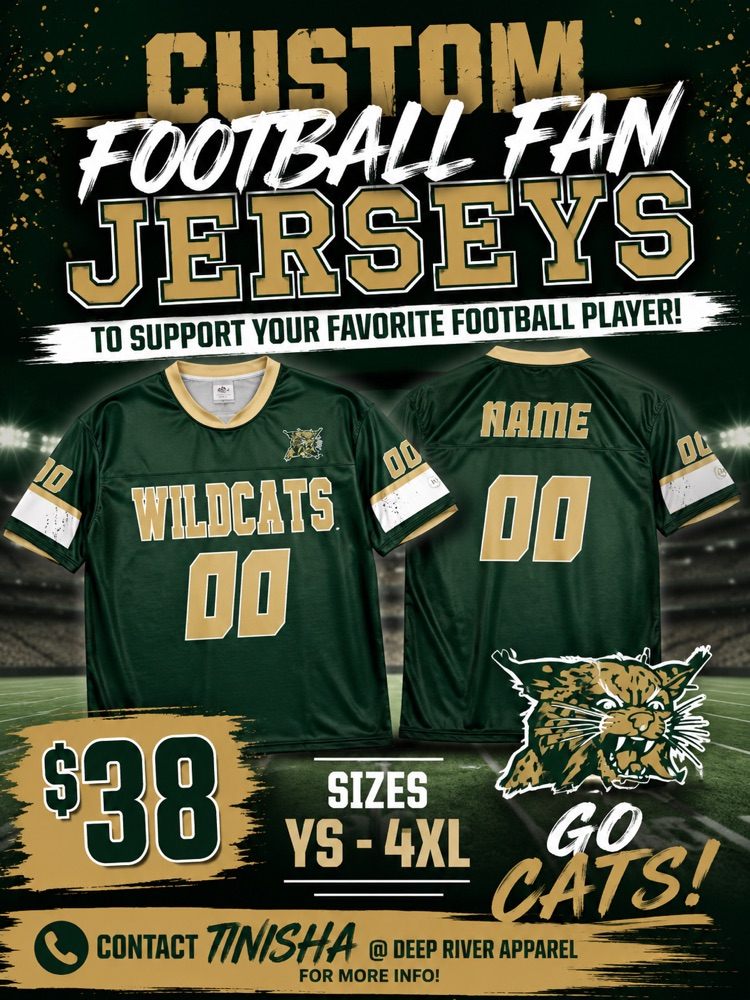 Check out the custom jerseys at Deep River Apparel 🏈