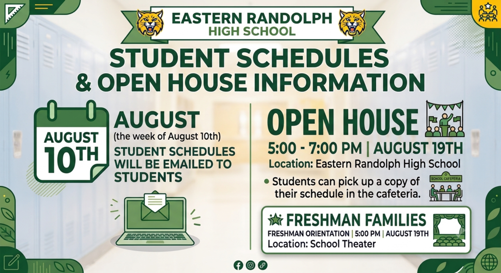 Student Schedules & Open House Info.