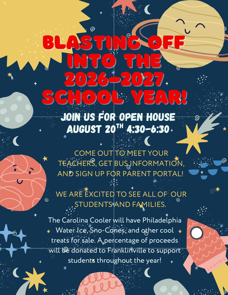 Open House Flyer, Space theme with rockets and planets. Open House information is included.