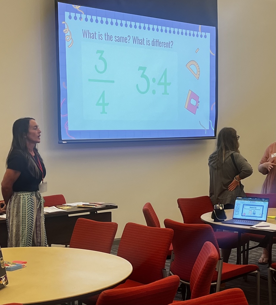 RCSS District Lead Teachers Jennifer Choken and Kristin Loflin presented at the NC State College of Education Math Summit on Vertical Alignment Routines for Fractions, Ratios, and Proportional Reasoning.