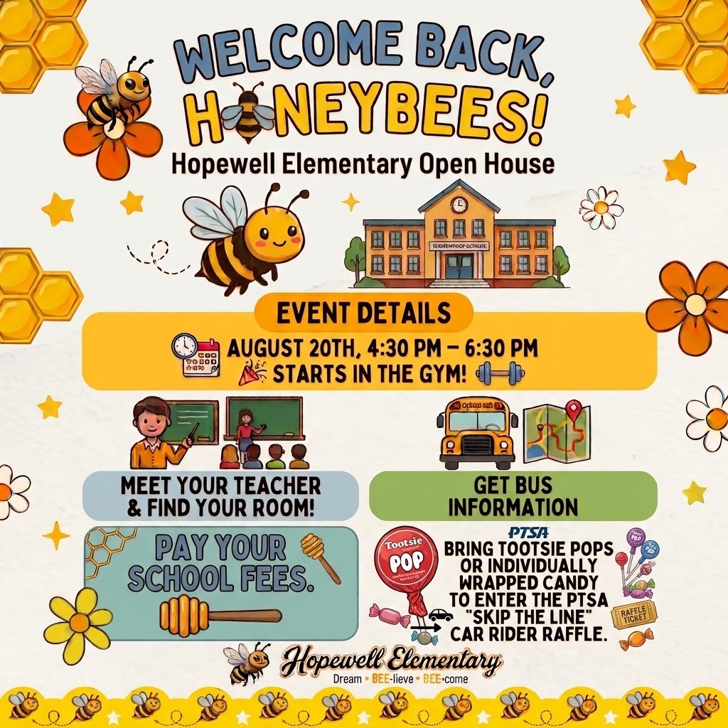 Open House Flyer 8/20- 4:30-6:30 pm