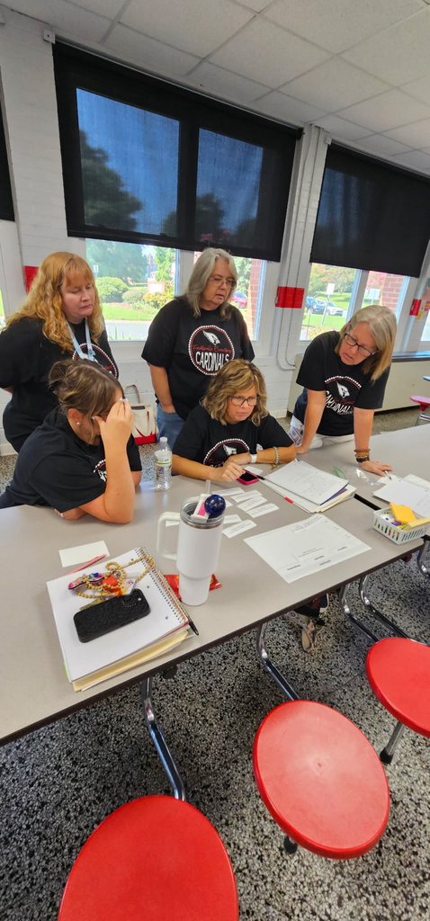 2nd and 3rd grade teachers working together in a group