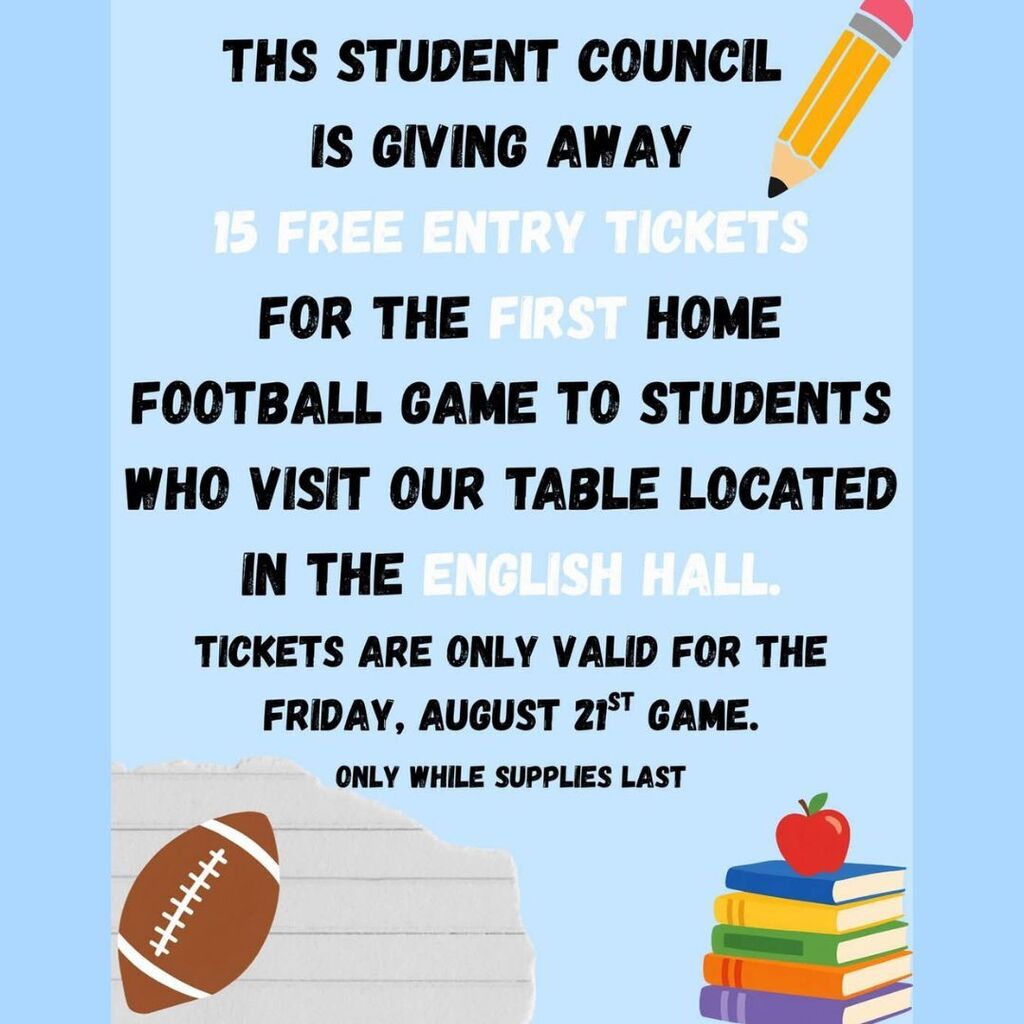 Visit the student council table in the English hall during open house.