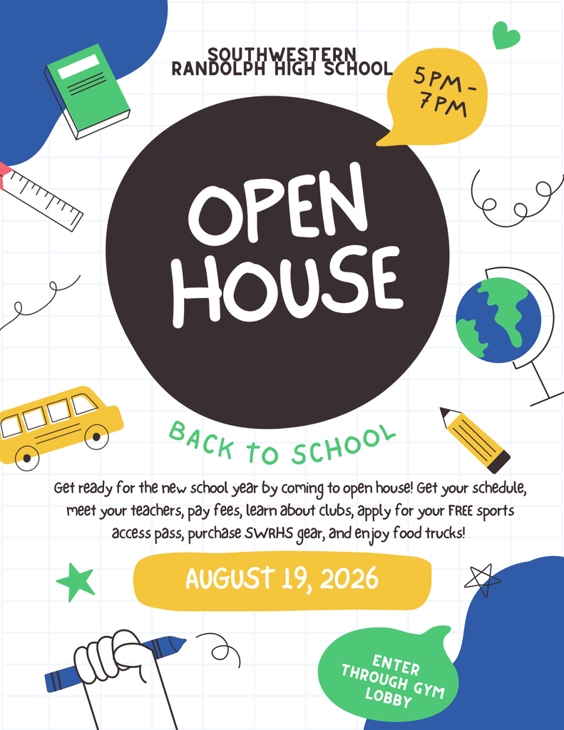 SWRHS Open House from 5-7pm on 8/19/2026.