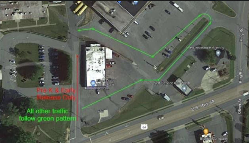 car rider traffic pattern