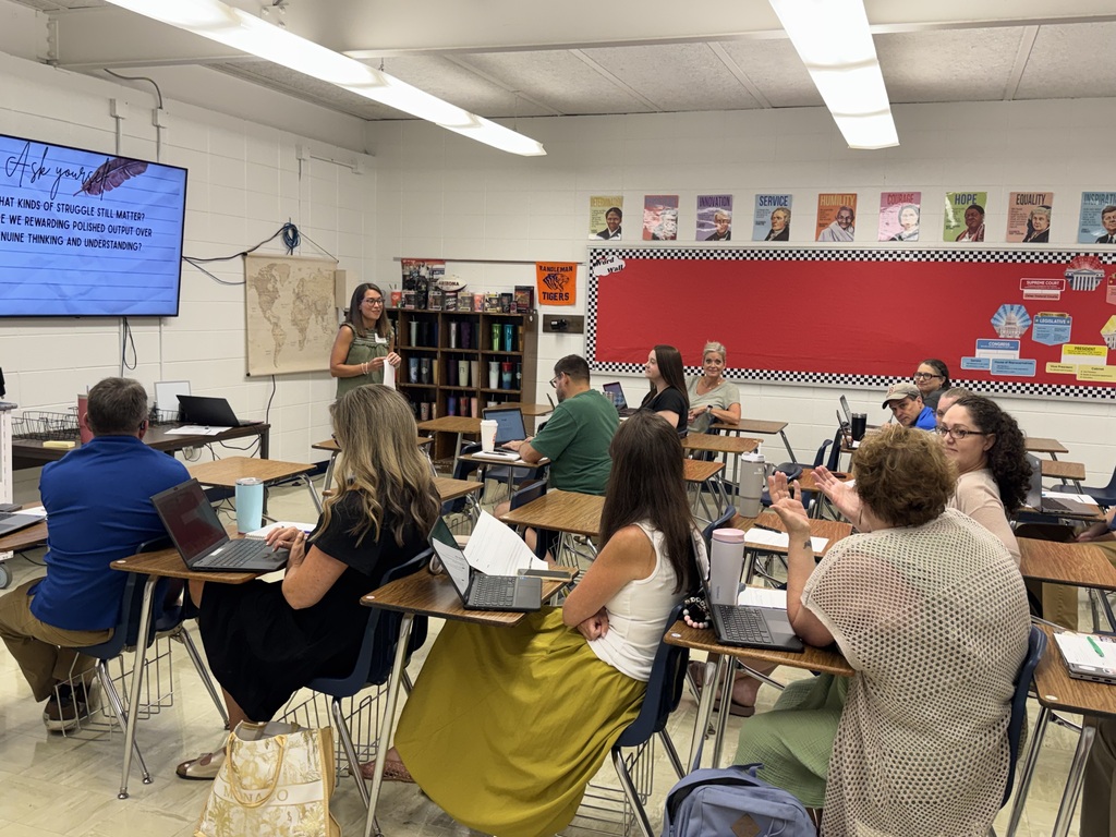Today, Randolph County School System elementary, middle, and high school educators and administrators gathered at Randleman Middle School for professional development to kick off the new school year! 📚🍎 It was a wonderful day filled with learning, collaboration, teamwork, and excitement for the year ahead. We’re looking forward to a fantastic school year! 💙 