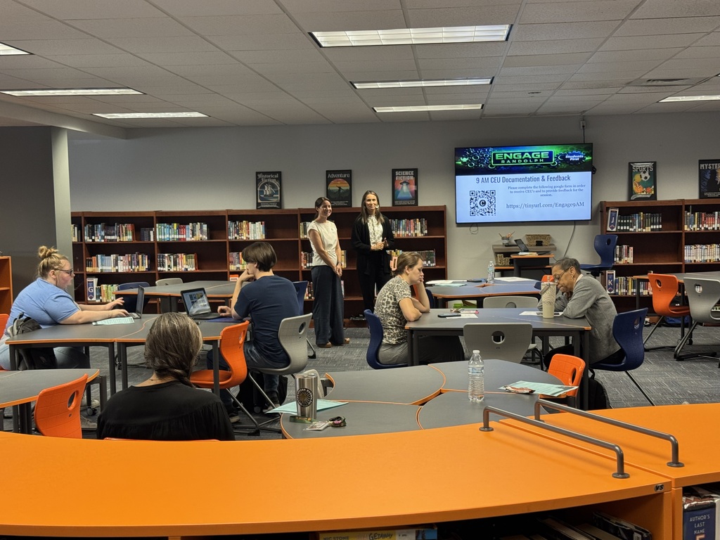 Today, Randolph County School System elementary, middle, and high school educators and administrators gathered at Randleman Middle School for professional development to kick off the new school year! 📚🍎 It was a wonderful day filled with learning, collaboration, teamwork, and excitement for the year ahead. We’re looking forward to a fantastic school year! 💙 