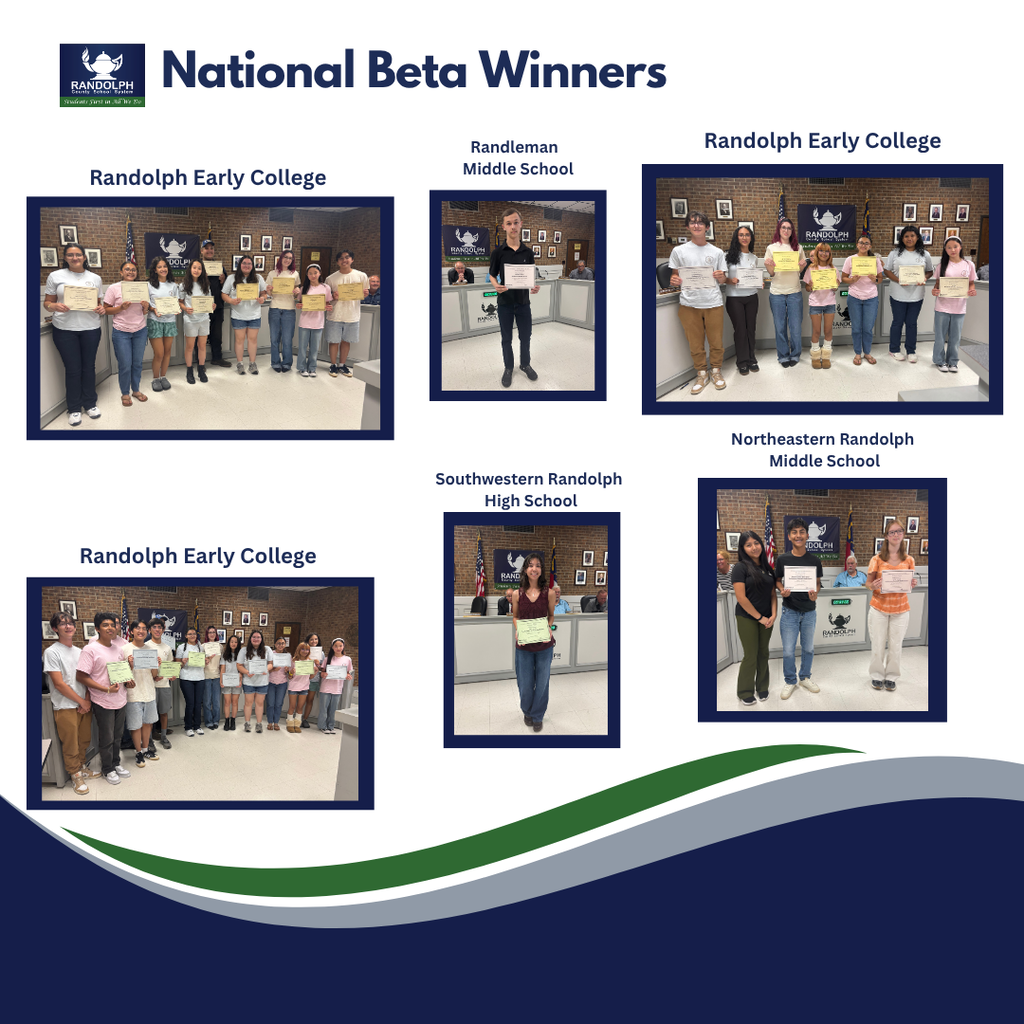Recognized at the August 17, 2026 Board of Education meeting: 2026 National Beta Club Winners:  https://aptg.co/ZVRB-l