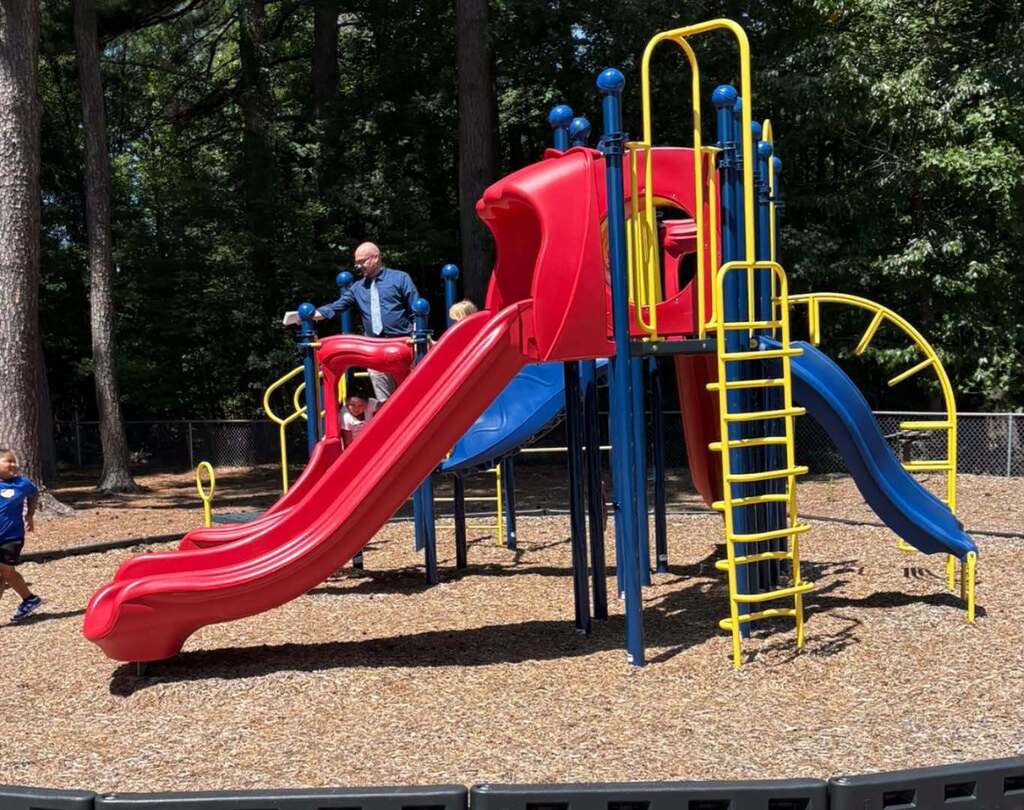 Grays Chapel principal, Dr. Dougherty, hanging out on the playground with students! Way to engage and what a trooper Dr. Dougherty!! One student came home yesterday saying "mama he was everywhere, he just kept popping up!"