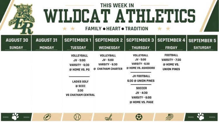 Athletic Schedule