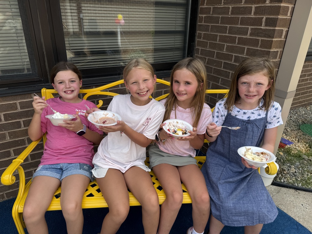 Smiling faces with ice cream