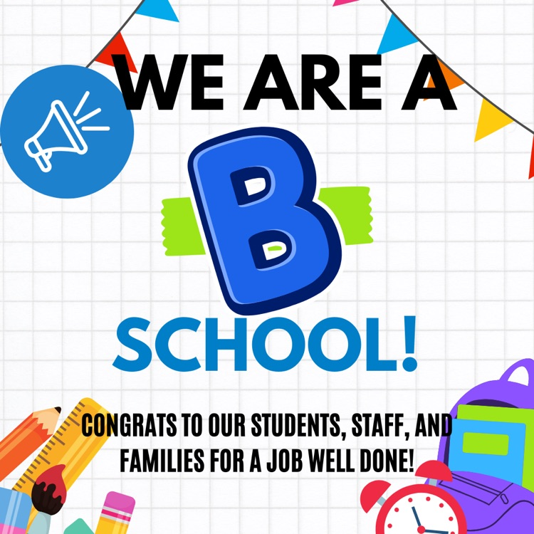 We are so thrilled to announce that our school has grown! We are now a B school on our NC Report Card!  We are so grateful to all the hard work that our students, staff, and families have put in!  Way to go JLE! 🎉🥳