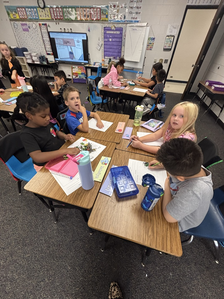 first graders counting collection