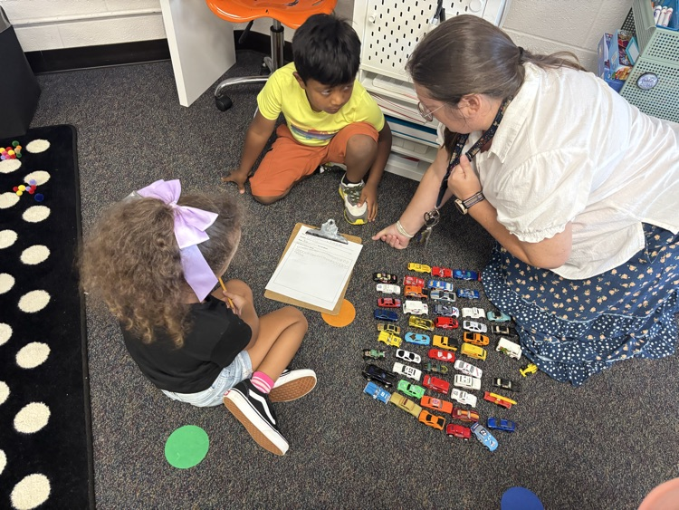 first graders counting collection