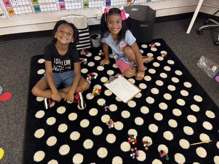 first graders counting collection