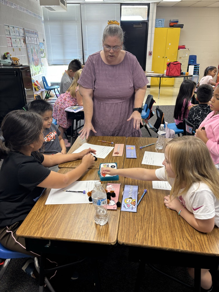 first graders counting collection