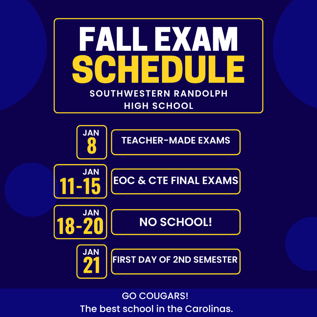 Fall 2026 Exam Dates