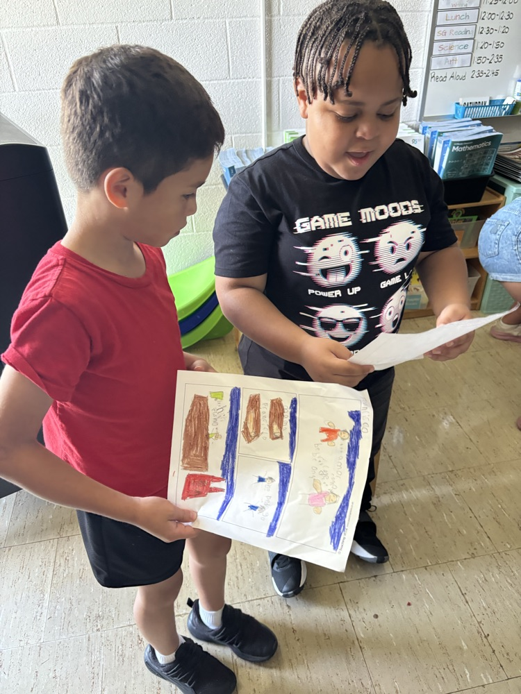 second grade comic strips students sharing