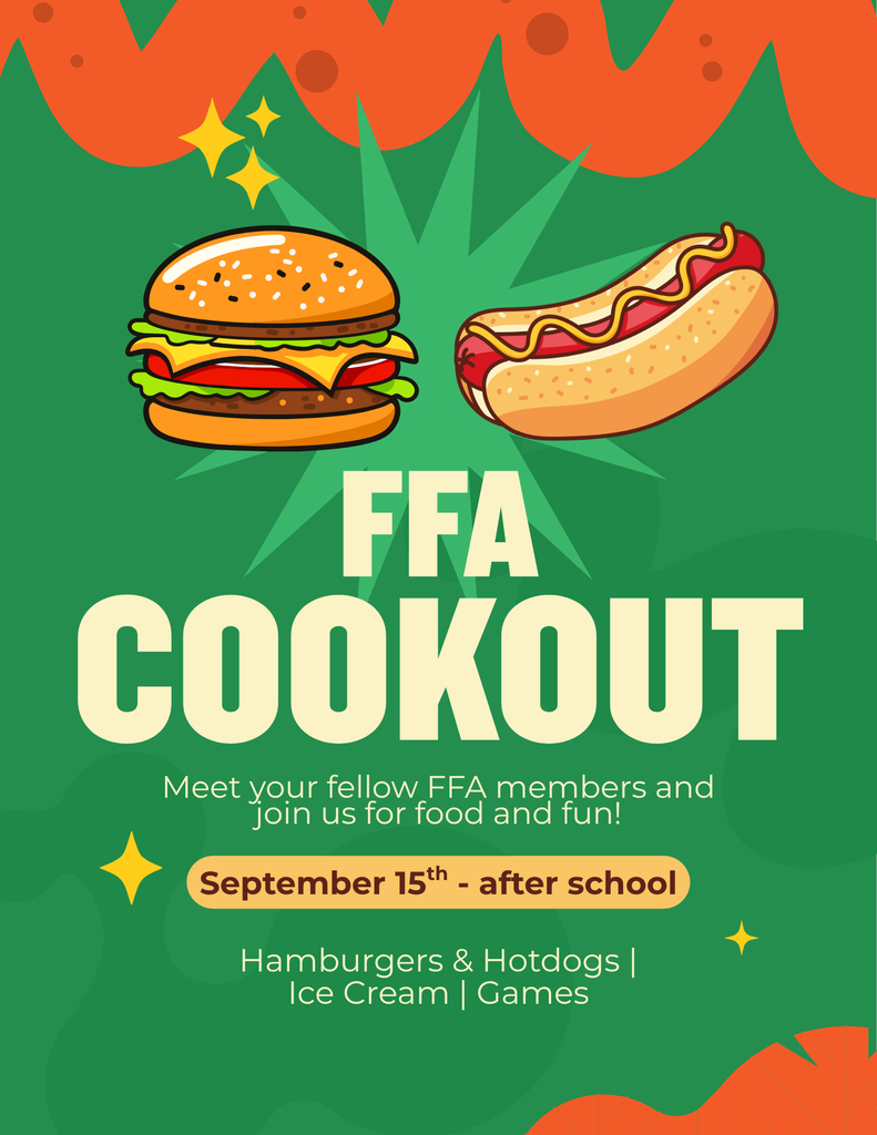 FFA Cookout Info!