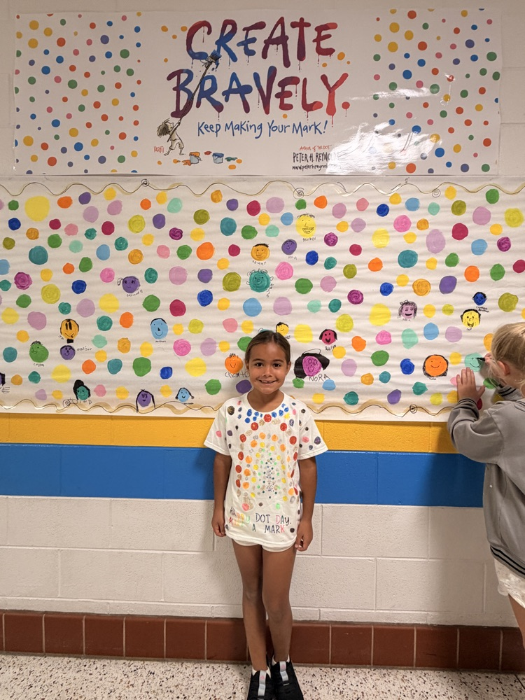 Happy Dot Day! Our students and staff are collaborating to make a beautiful school mural!  We have had a great time gaining confidence in ourselves and in our creativity!