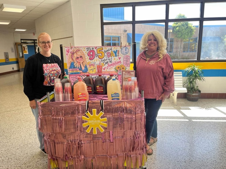 Our Sunshine Committee ☀️ spoiled the teachers today with cups of ambition on 9 to 5 Day!