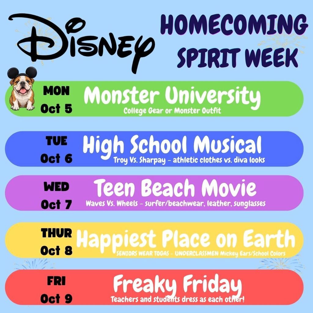 Homecoming spirit week