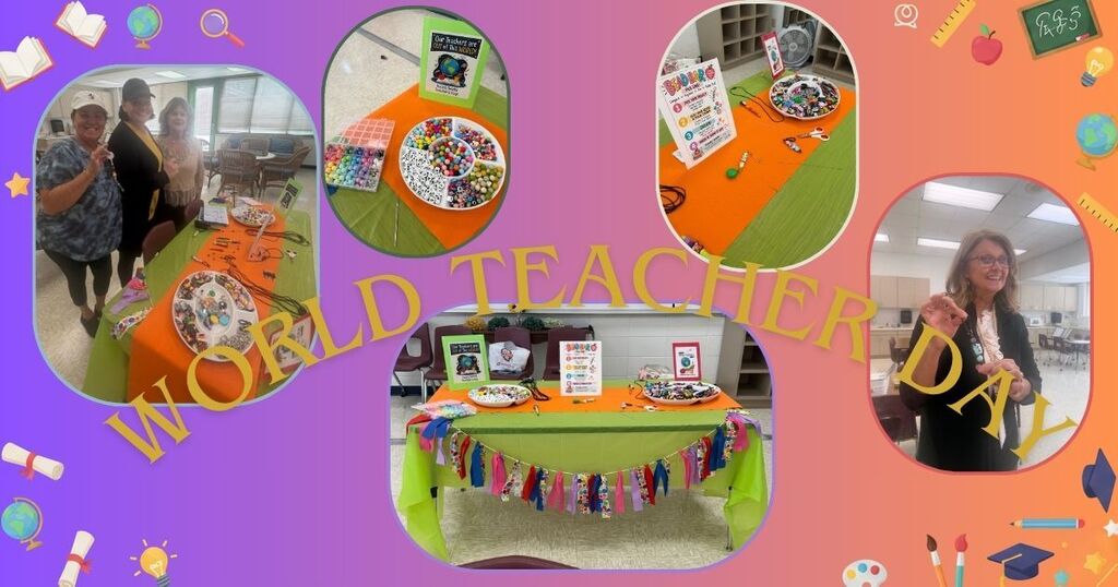 Happy World Teachers’ Day! 🍎✨ On October 5th, the Farmer PTO celebrated our amazing staff with a custom badge, lanyard, and pen-building bar! It was a fun, creative way to show some extra love to the absolute BEST teachers around. We may be a small school, but our gratitude for our teachers is mighty! 💙✏️