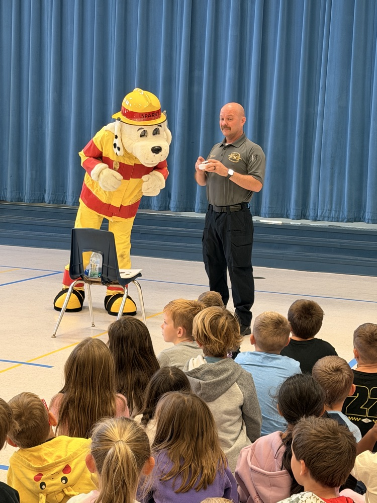 Yesterday our kindergarten students had some special visitors and learned about fire safety!