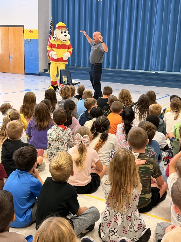 Yesterday our kindergarten students had some special visitors and learned about fire safety!