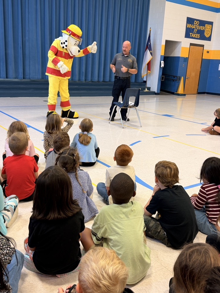 Yesterday our kindergarten students had some special visitors and learned about fire safety!