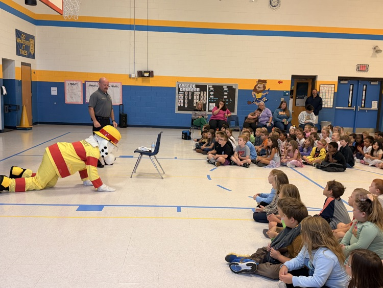 Yesterday our kindergarten students had some special visitors and learned about fire safety!