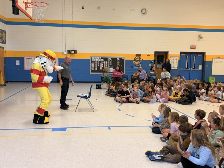 Yesterday our kindergarten students had some special visitors and learned about fire safety!