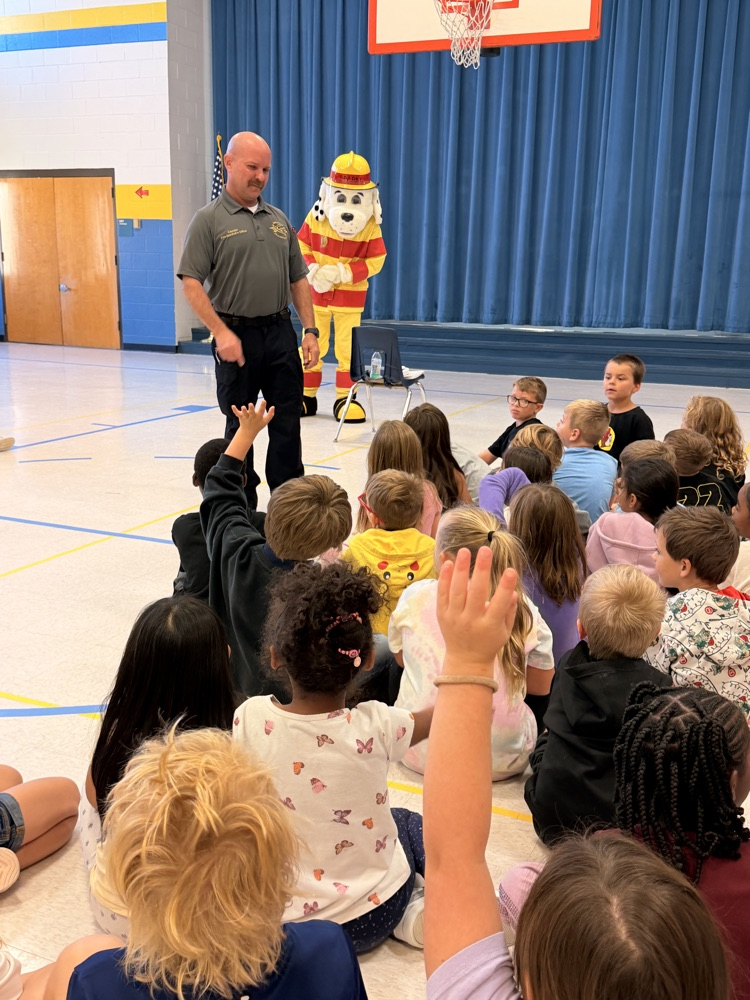 Yesterday our kindergarten students had some special visitors and learned about fire safety!