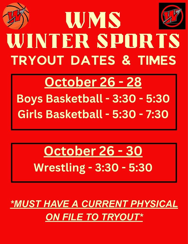 WMS Winter Sports Tryouts