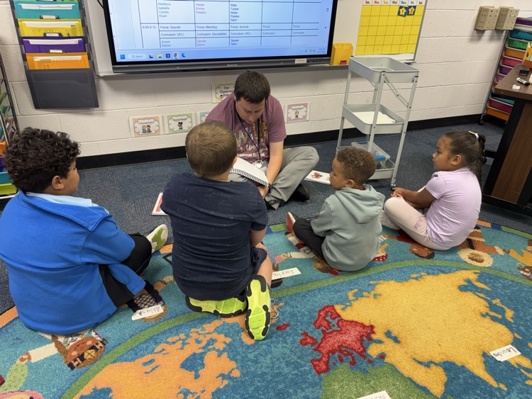 building readers at Ramseur Elementary kindergarten