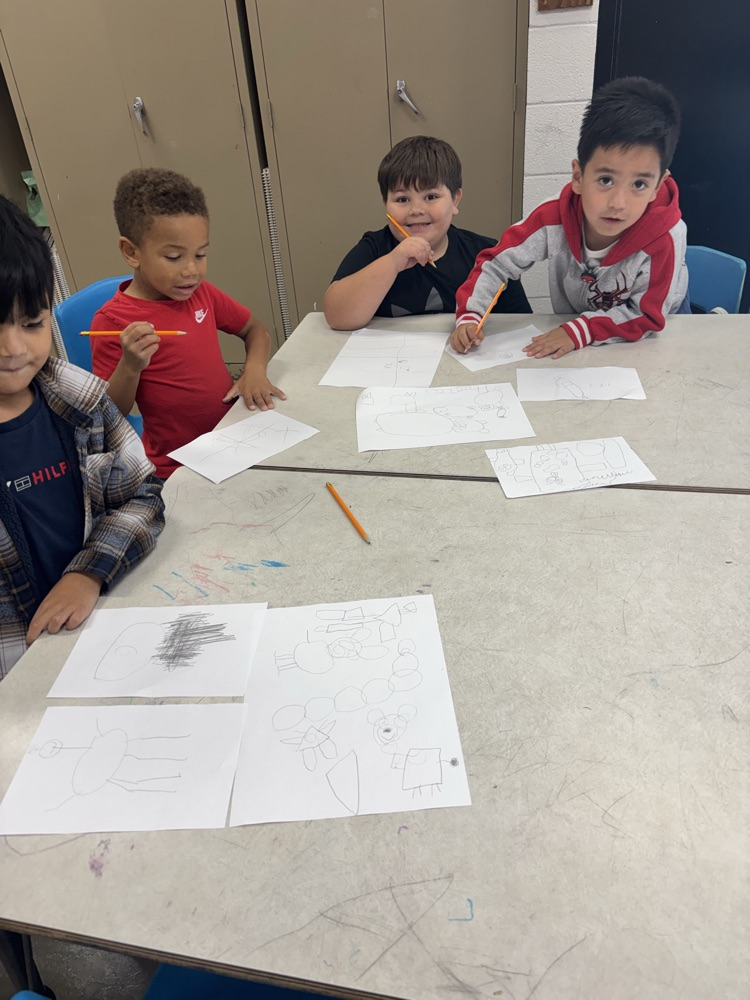 student artist in art class