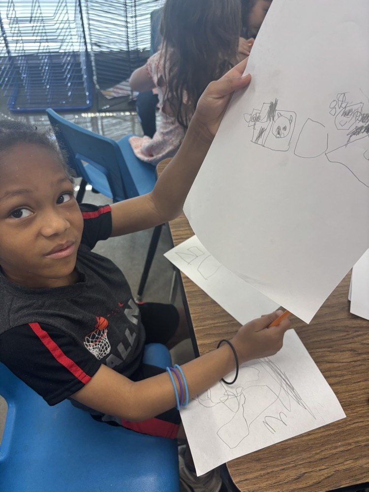 student artist in art class