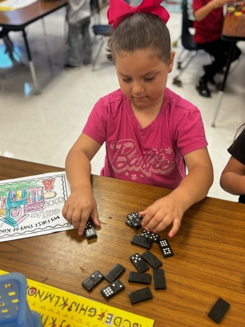 Working hard in Kindergarten