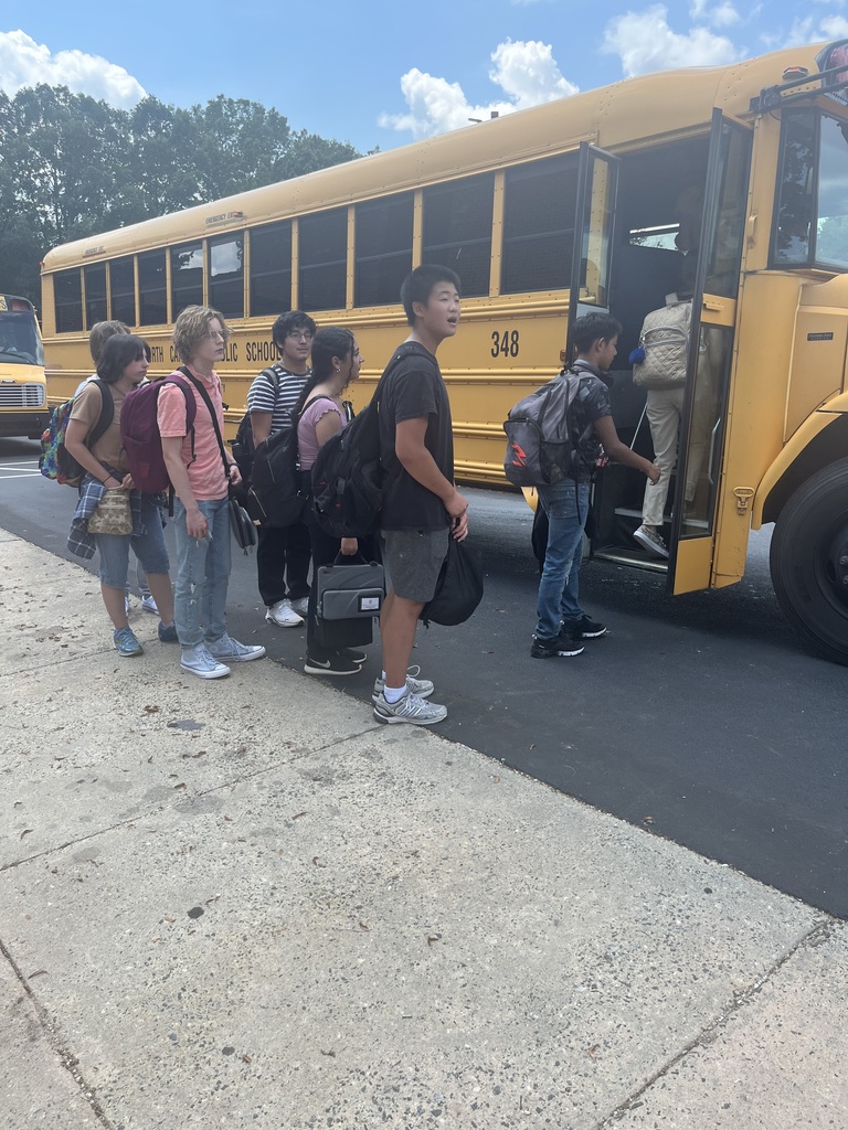 Here comes the bus!