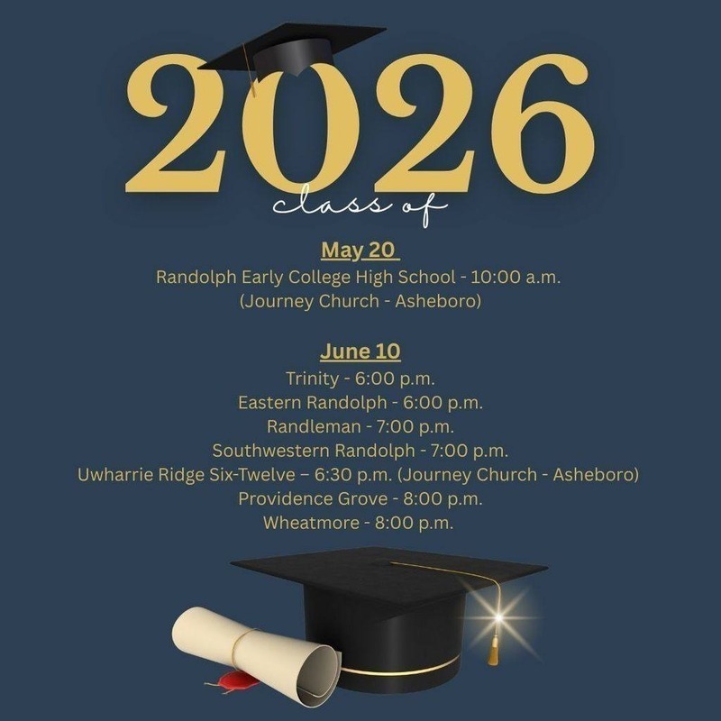Class of 2026 Graduation Schedule