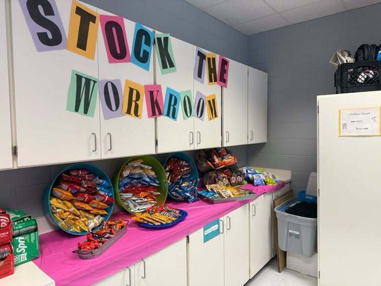 Level Cross Elementary Families Help “Stock the Workroom” and Brighten the Start of a New School Year