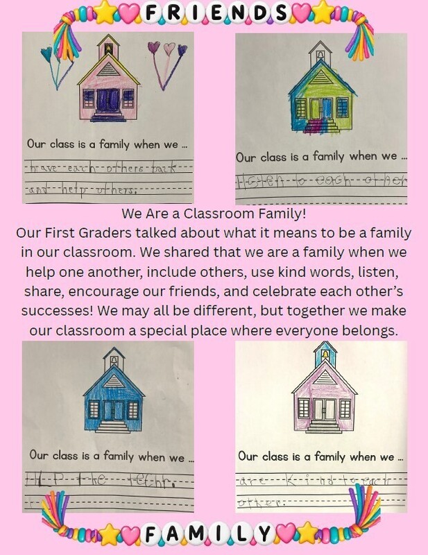 Grays Chapel First Graders are a Classroom Family!