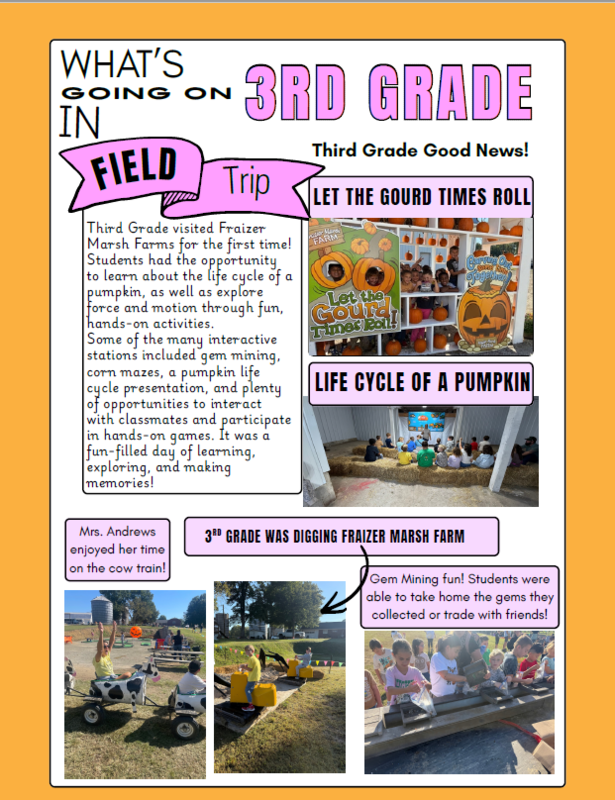 What's Going on in Third Grade at Hopewell Elementary Good News