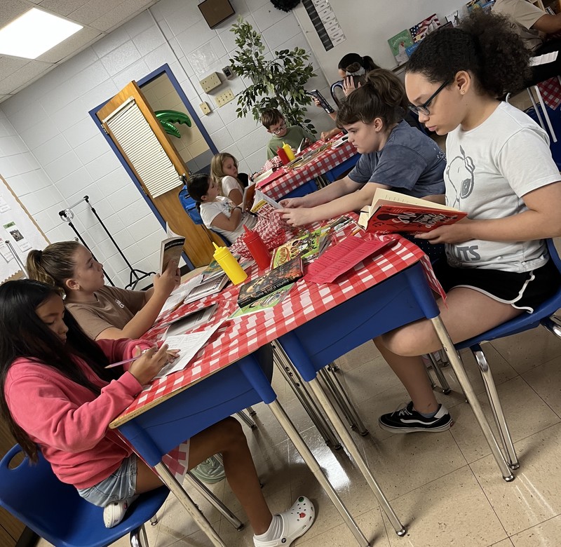 Liberty Students Discover New Reads at Book Tasting Event