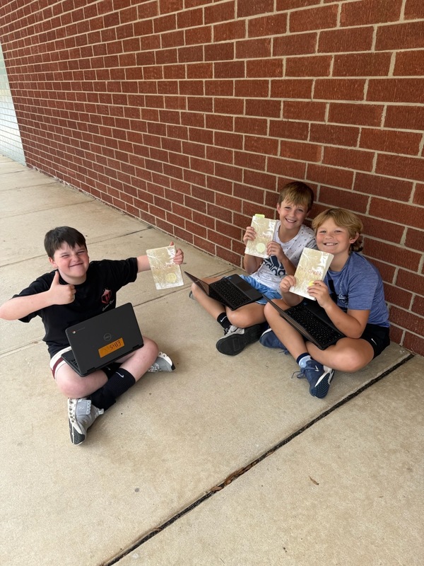 AIG students learning depth and complexity outside!