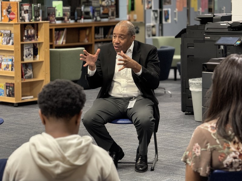Superintendent Mo Green Visits Southeastern Randolph Middle School