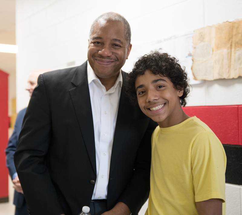 Superintendent Mo Green Visits Southeastern Randolph Middle School