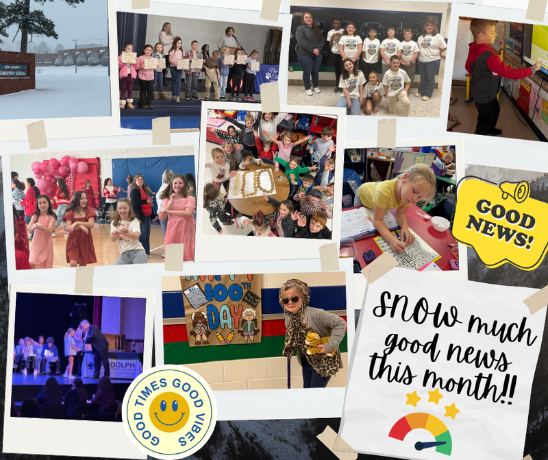 SNOW Much Good News in February at New Market Elementary!