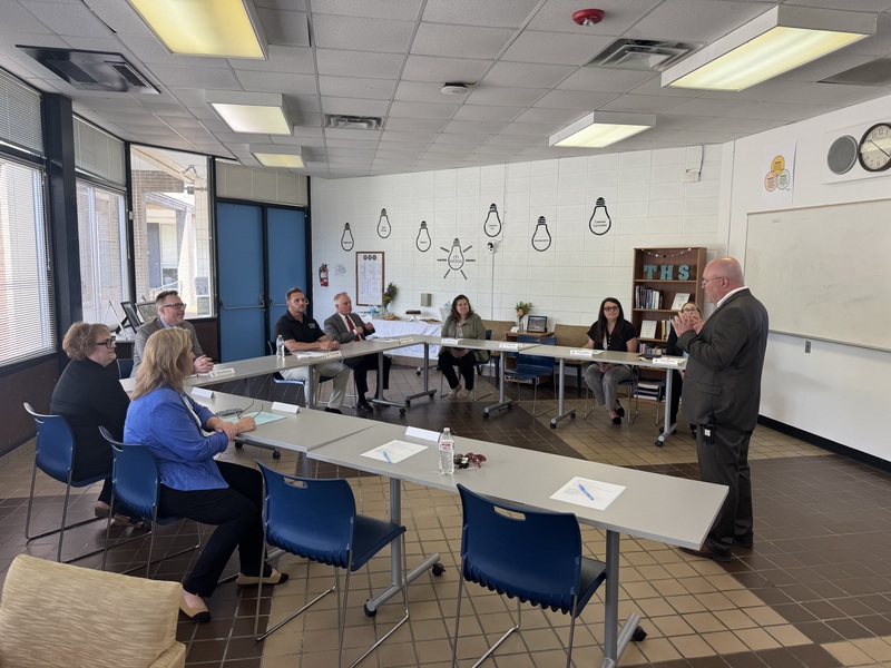 Trinity HS Chairman Brian Biggs Visit with NC College Board