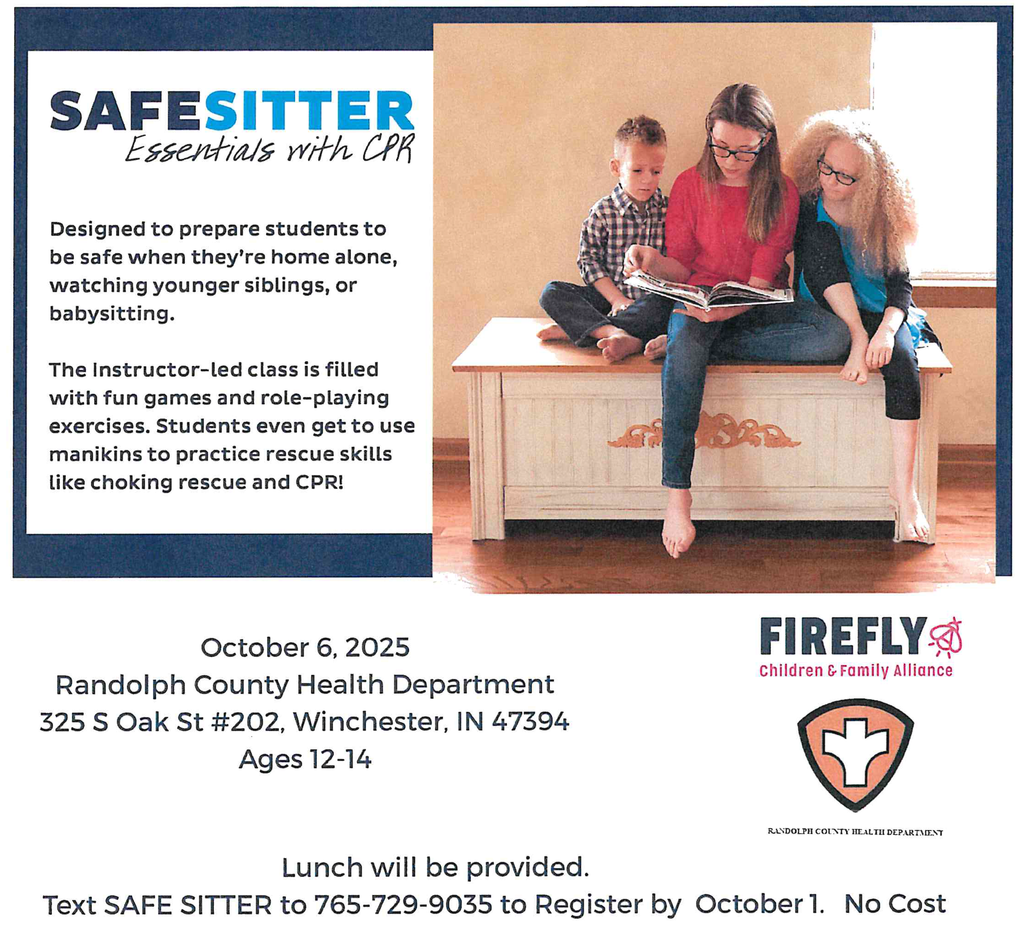 Safe Sitters Workshop promotion